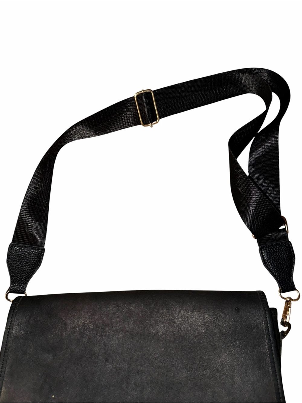 Vintage Coach Black Leather Push Lock Flap Crossbody Bag - Picture 8 of 8